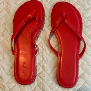 J. Crew Leather Flip Flops